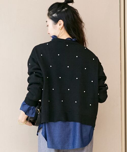 le.coeur blanc / ルクールブラン ニット・セーター | ビジュークルーニット | 詳細23