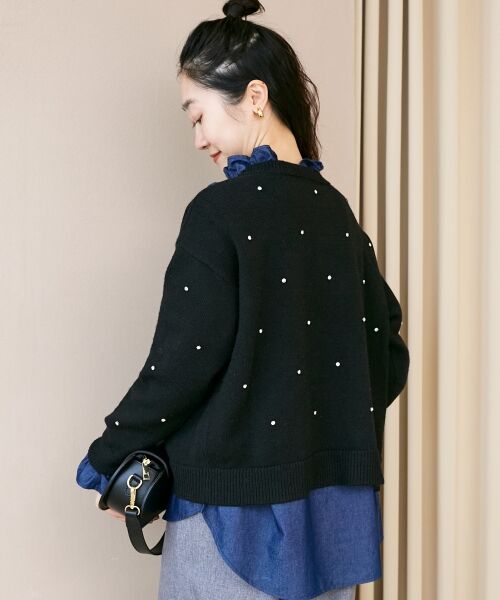 le.coeur blanc / ルクールブラン ニット・セーター | ビジュークルーニット | 詳細24