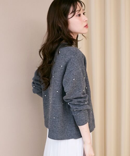 le.coeur blanc / ルクールブラン ニット・セーター | ビジュークルーニット | 詳細4