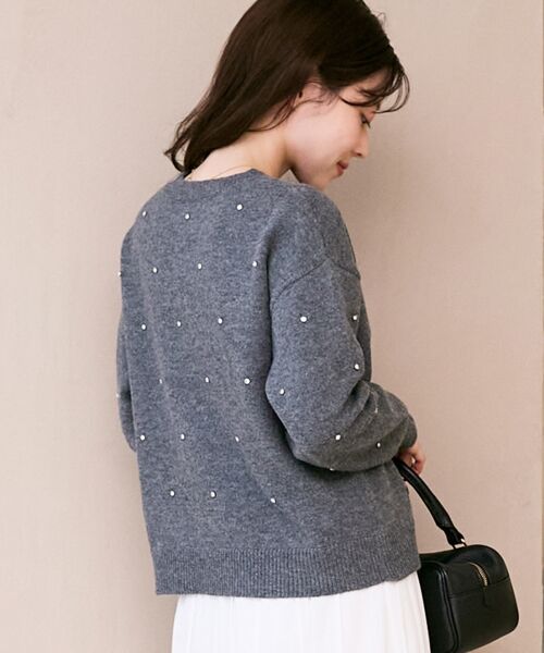 le.coeur blanc / ルクールブラン ニット・セーター | ビジュークルーニット | 詳細5