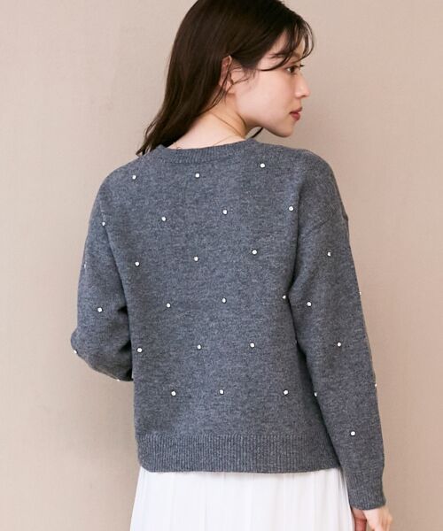 le.coeur blanc / ルクールブラン ニット・セーター | ビジュークルーニット | 詳細6