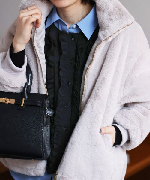 le.coeur blanc / ルクールブラン カーディガン・ボレロ | フロントフリルニットカーデ | 詳細26