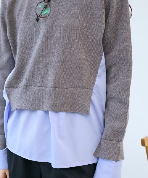 le.coeur blanc / ルクールブラン ニット・セーター | ブロードドッキングニットプル | 詳細10