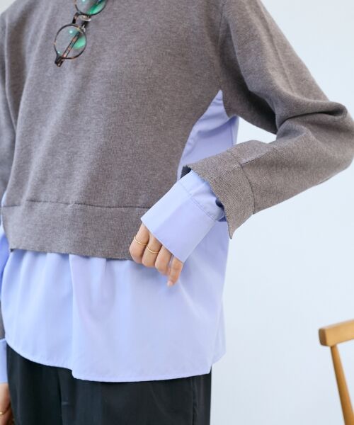 le.coeur blanc / ルクールブラン ニット・セーター | ブロードドッキングニットプル | 詳細11