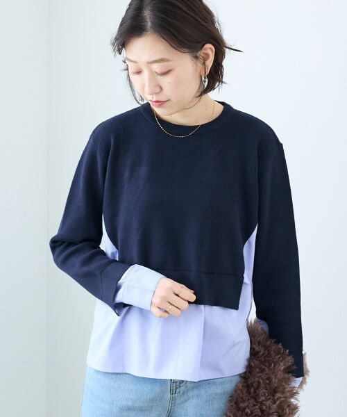 le.coeur blanc / ルクールブラン ニット・セーター | ブロードドッキングニットプル | 詳細13