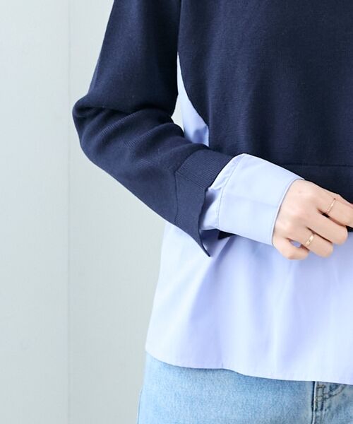 le.coeur blanc / ルクールブラン ニット・セーター | ブロードドッキングニットプル | 詳細14