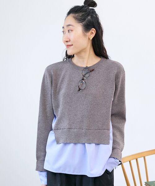 le.coeur blanc / ルクールブラン ニット・セーター | ブロードドッキングニットプル | 詳細2