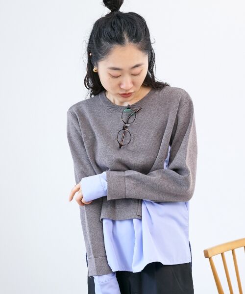 le.coeur blanc / ルクールブラン ニット・セーター | ブロードドッキングニットプル | 詳細3