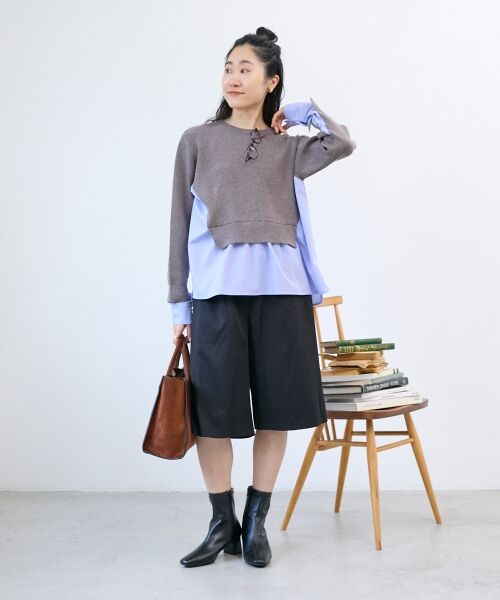 le.coeur blanc / ルクールブラン ニット・セーター | ブロードドッキングニットプル | 詳細7