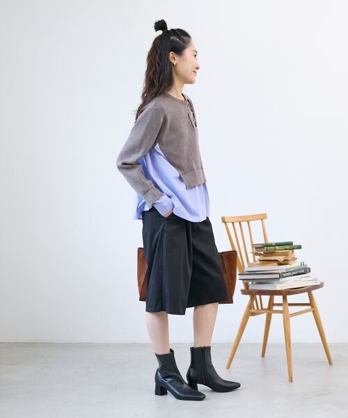 le.coeur blanc / ルクールブラン ニット・セーター | ブロードドッキングニットプル | 詳細8
