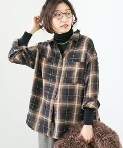 le.coeur blanc / ルクールブラン シャツ・ブラウス | 《手洗い可能》チェックオーバーシャツ