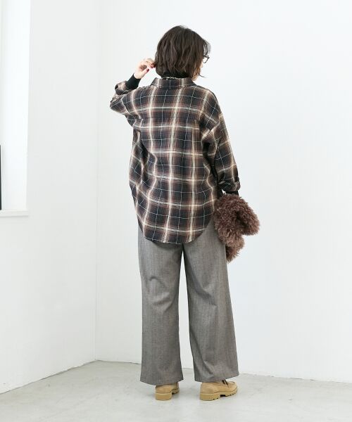 le.coeur blanc / ルクールブラン シャツ・ブラウス | 《手洗い可能》チェックオーバーシャツ | 詳細10