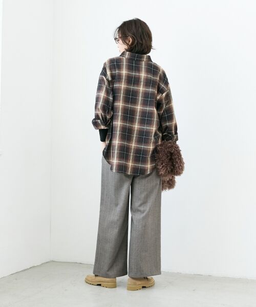 le.coeur blanc / ルクールブラン シャツ・ブラウス | 《手洗い可能》チェックオーバーシャツ | 詳細11