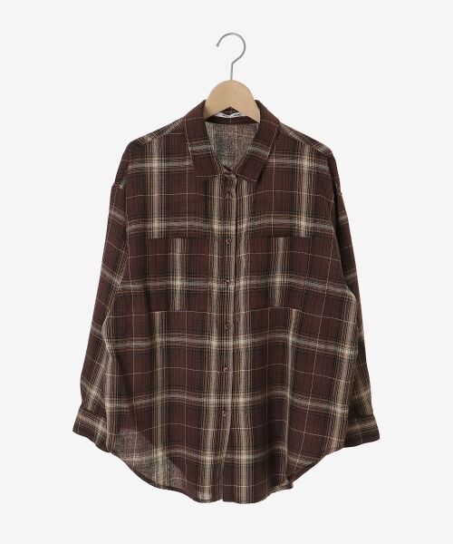 le.coeur blanc / ルクールブラン シャツ・ブラウス | 《手洗い可能》チェックオーバーシャツ | 詳細12