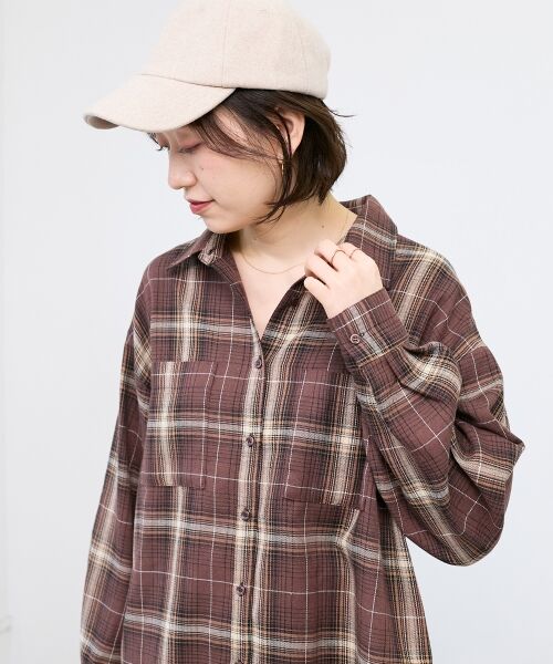 le.coeur blanc / ルクールブラン シャツ・ブラウス | 《手洗い可能》チェックオーバーシャツ | 詳細15
