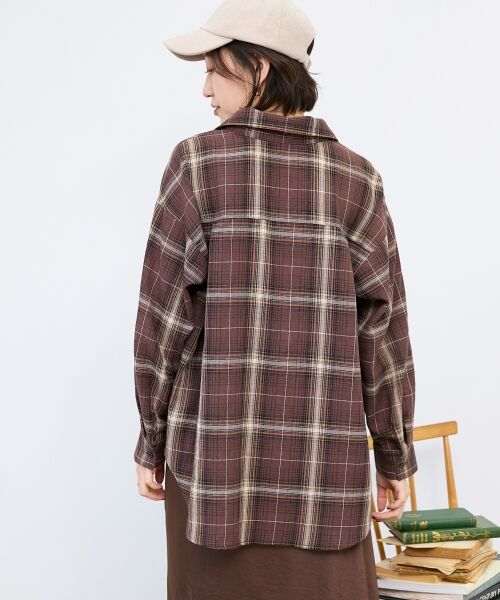 le.coeur blanc / ルクールブラン シャツ・ブラウス | 《手洗い可能》チェックオーバーシャツ | 詳細17