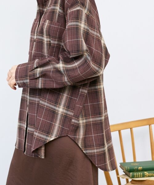 le.coeur blanc / ルクールブラン シャツ・ブラウス | 《手洗い可能》チェックオーバーシャツ | 詳細18