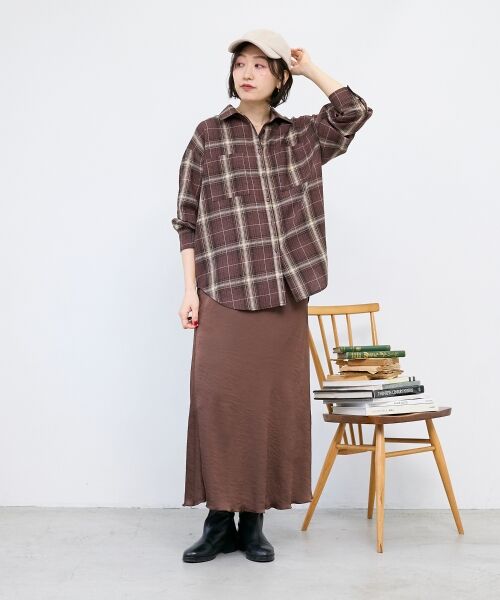 le.coeur blanc / ルクールブラン シャツ・ブラウス | 《手洗い可能》チェックオーバーシャツ | 詳細19