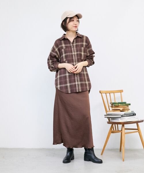 le.coeur blanc / ルクールブラン シャツ・ブラウス | 《手洗い可能》チェックオーバーシャツ | 詳細20