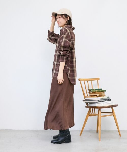 le.coeur blanc / ルクールブラン シャツ・ブラウス | 《手洗い可能》チェックオーバーシャツ | 詳細22