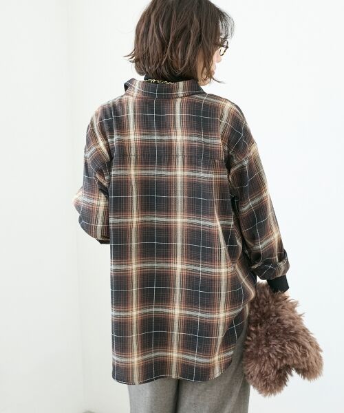 le.coeur blanc / ルクールブラン シャツ・ブラウス | 《手洗い可能》チェックオーバーシャツ | 詳細5