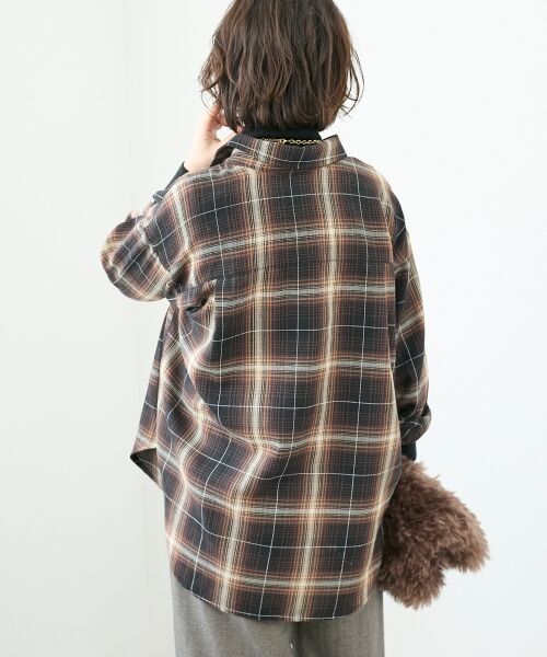 le.coeur blanc / ルクールブラン シャツ・ブラウス | 《手洗い可能》チェックオーバーシャツ | 詳細6