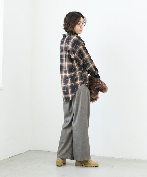 le.coeur blanc / ルクールブラン シャツ・ブラウス | 《手洗い可能》チェックオーバーシャツ | 詳細9