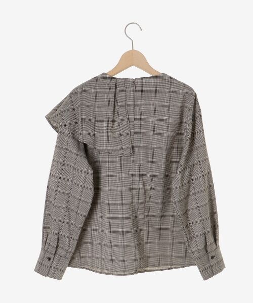 le.coeur blanc / ルクールブラン シャツ・ブラウス | アシメフリルケープチェックブラウス | 詳細28