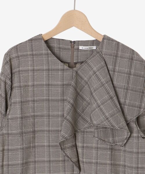 le.coeur blanc / ルクールブラン シャツ・ブラウス | アシメフリルケープチェックブラウス | 詳細29