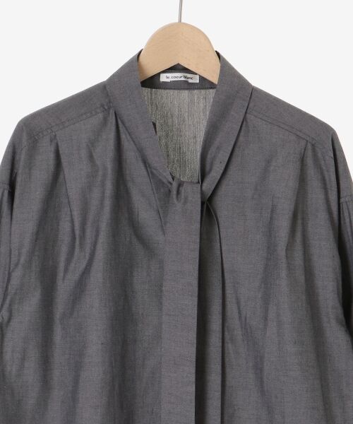 le.coeur blanc / ルクールブラン シャツ・ブラウス | ボウタイダンガリーシャツ | 詳細19