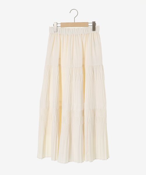 le.coeur blanc / ルクールブラン ロング・マキシ丈スカート | デシン変形プリーツスカート | 詳細1