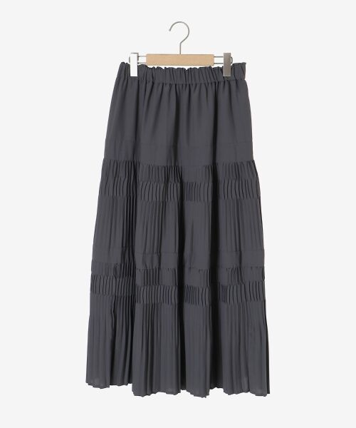 le.coeur blanc / ルクールブラン ロング・マキシ丈スカート | デシン変形プリーツスカート | 詳細16