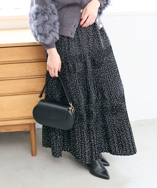 le.coeur blanc / ルクールブラン ロング・マキシ丈スカート | デシン変形プリーツスカート | 詳細27