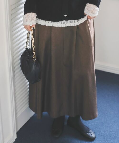 le.coeur blanc / ルクールブラン ロング・マキシ丈スカート | ハイウエストフレアロングスカート | 詳細2