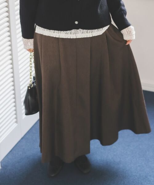 le.coeur blanc / ルクールブラン ロング・マキシ丈スカート | ハイウエストフレアロングスカート | 詳細3