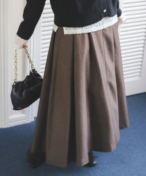 le.coeur blanc / ルクールブラン ロング・マキシ丈スカート | ハイウエストフレアロングスカート | 詳細5