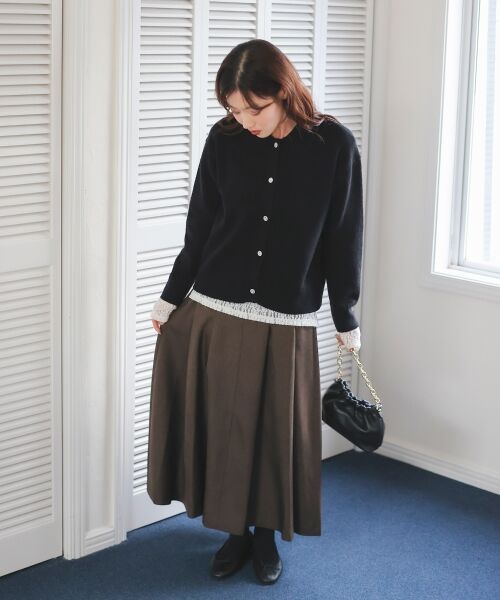 le.coeur blanc / ルクールブラン ロング・マキシ丈スカート | ハイウエストフレアロングスカート | 詳細9