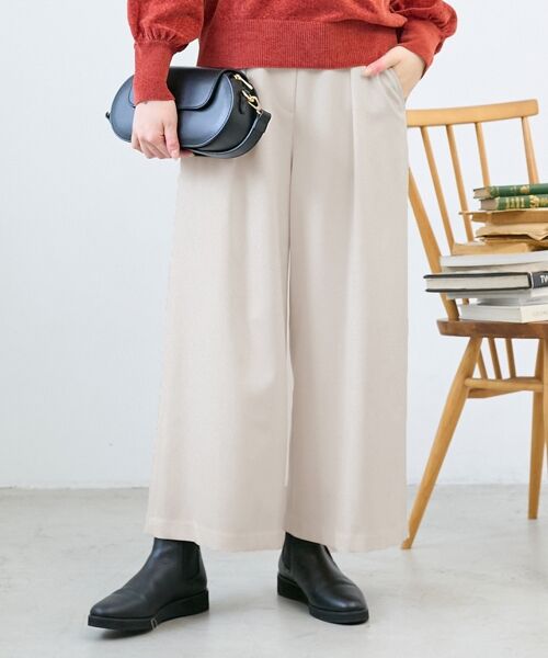 le.coeur blanc / ルクールブラン その他パンツ | 《手洗い可能》ウールライクフロントタックワイドクロップドパンツ2 | 詳細11