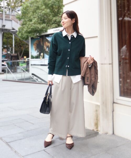 le.coeur blanc / ルクールブラン その他パンツ | 《手洗い可能》ウールライクフロントタックワイドクロップドパンツ2 | 詳細14