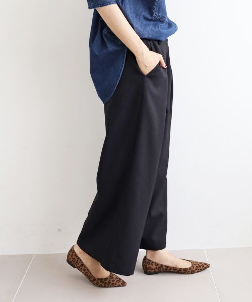 le.coeur blanc / ルクールブラン その他パンツ | 《手洗い可能》ウールライクフロントタックワイドクロップドパンツ2 | 詳細17