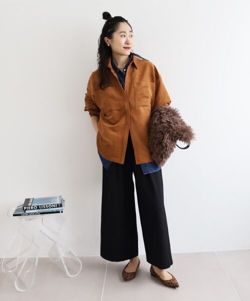 le.coeur blanc / ルクールブラン その他パンツ | 《手洗い可能》ウールライクフロントタックワイドクロップドパンツ2 | 詳細23