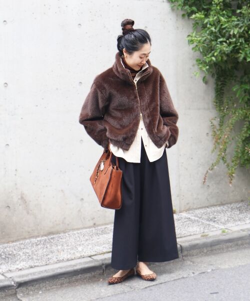 le.coeur blanc / ルクールブラン その他パンツ | 《手洗い可能》ウールライクフロントタックワイドクロップドパンツ2 | 詳細24