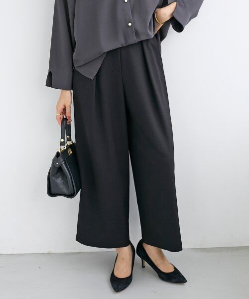 le.coeur blanc / ルクールブラン その他パンツ | 《手洗い可能》ウールライクフロントタックワイドクロップドパンツ2 | 詳細26