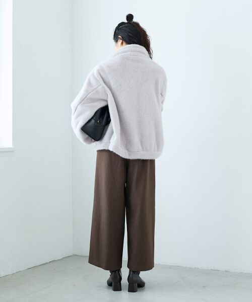 le.coeur blanc / ルクールブラン その他パンツ | 《手洗い可能》ウールライクフロントタックワイドクロップドパンツ2 | 詳細6