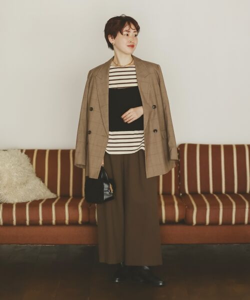 le.coeur blanc / ルクールブラン その他パンツ | 《手洗い可能》ウールライクフロントタックワイドクロップドパンツ2 | 詳細9