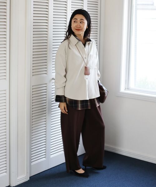 le.coeur blanc / ルクールブラン その他パンツ | ジャージーイージーワイドパンツ | 詳細6