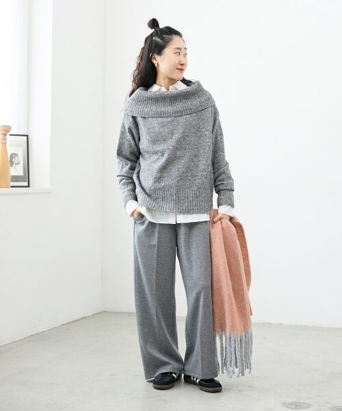 le.coeur blanc / ルクールブラン その他パンツ | ジャージーイージーワイドパンツ | 詳細9