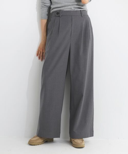 le.coeur blanc / ルクールブラン その他パンツ | 【吸湿/発熱】裏起毛ツータックパンツ | 詳細13