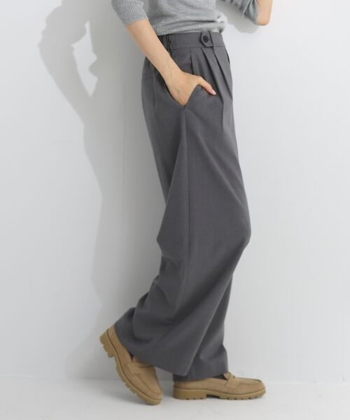 le.coeur blanc / ルクールブラン その他パンツ | 【吸湿/発熱】裏起毛ツータックパンツ | 詳細14