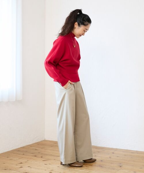 le.coeur blanc / ルクールブラン その他パンツ | 【吸湿/発熱】裏起毛ツータックパンツ | 詳細19
